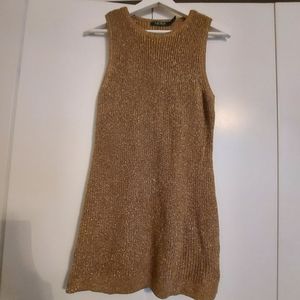 Gold Ralph Lauren Sweater Top